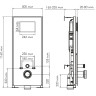 Система инсталляции для унитазов WASSERKRAFT ABENS 20TLT.010.ME.WH.BN02